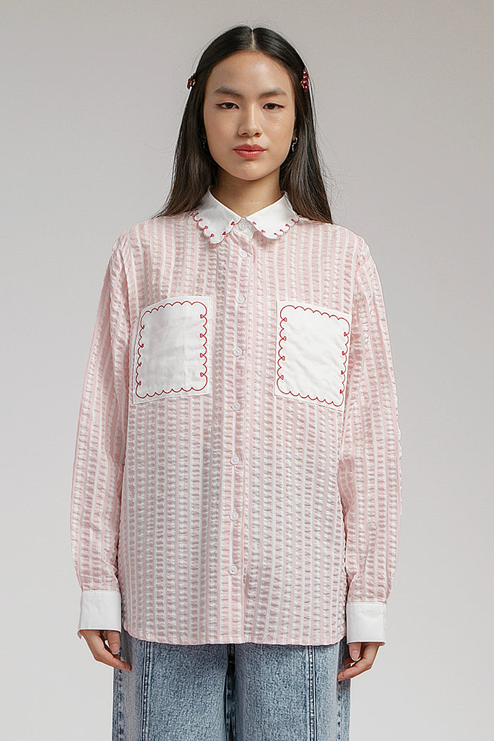 Pink Striped Aceline - Defect Sale