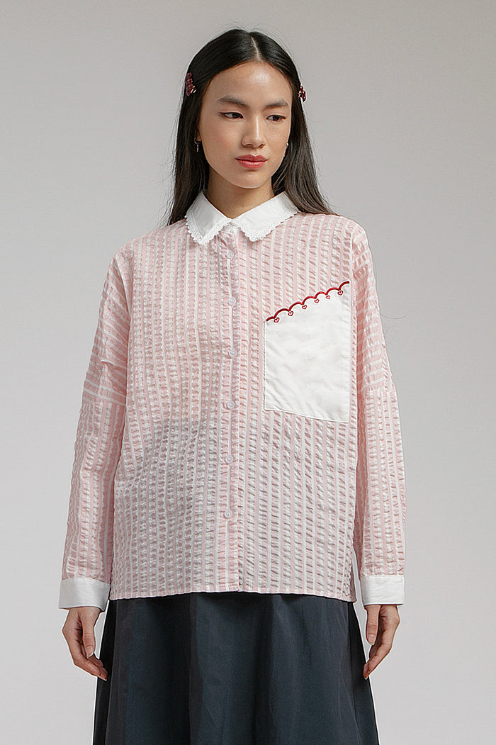 Pink Striped Devon - Defect Sale