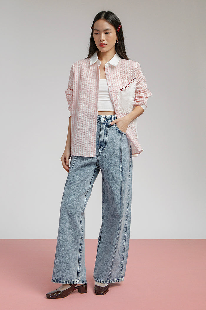 Pink Striped Devon - Defect Sale