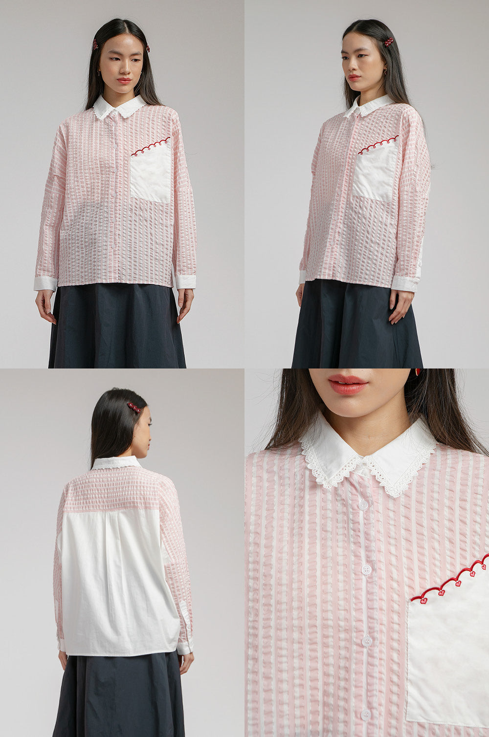 Pink Striped Devon - Defect Sale