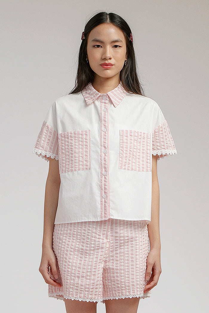Pink Striped Gresham - Defect Sale