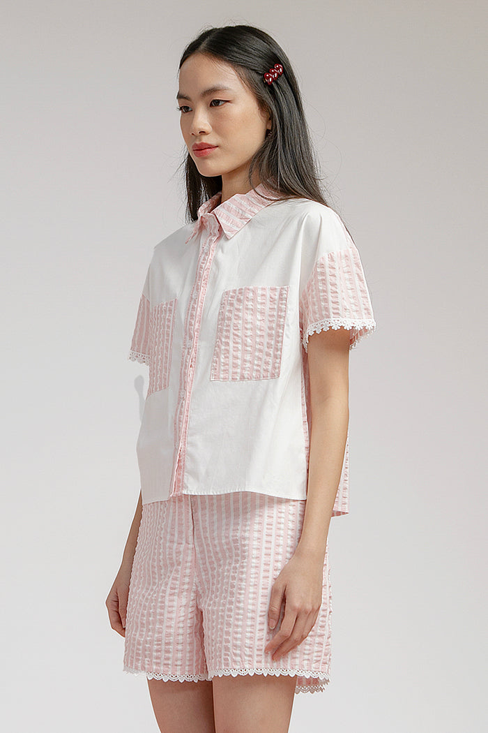 Pink Striped Gresham - Defect Sale