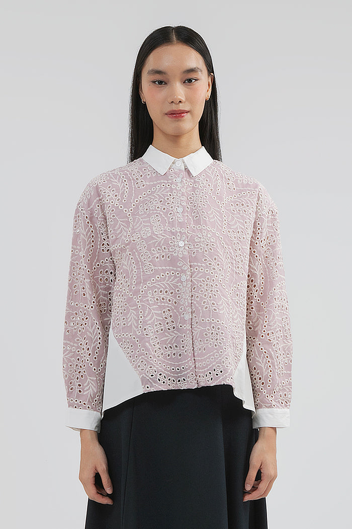 Pink Embroidered Badu