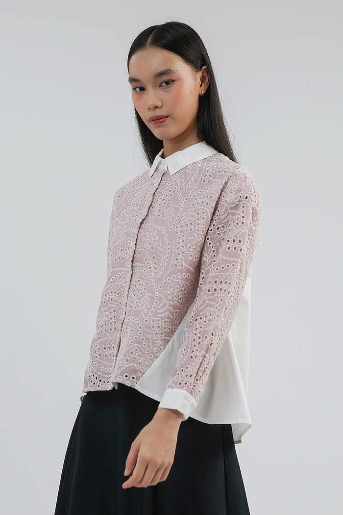 Pink Embroidered Badu