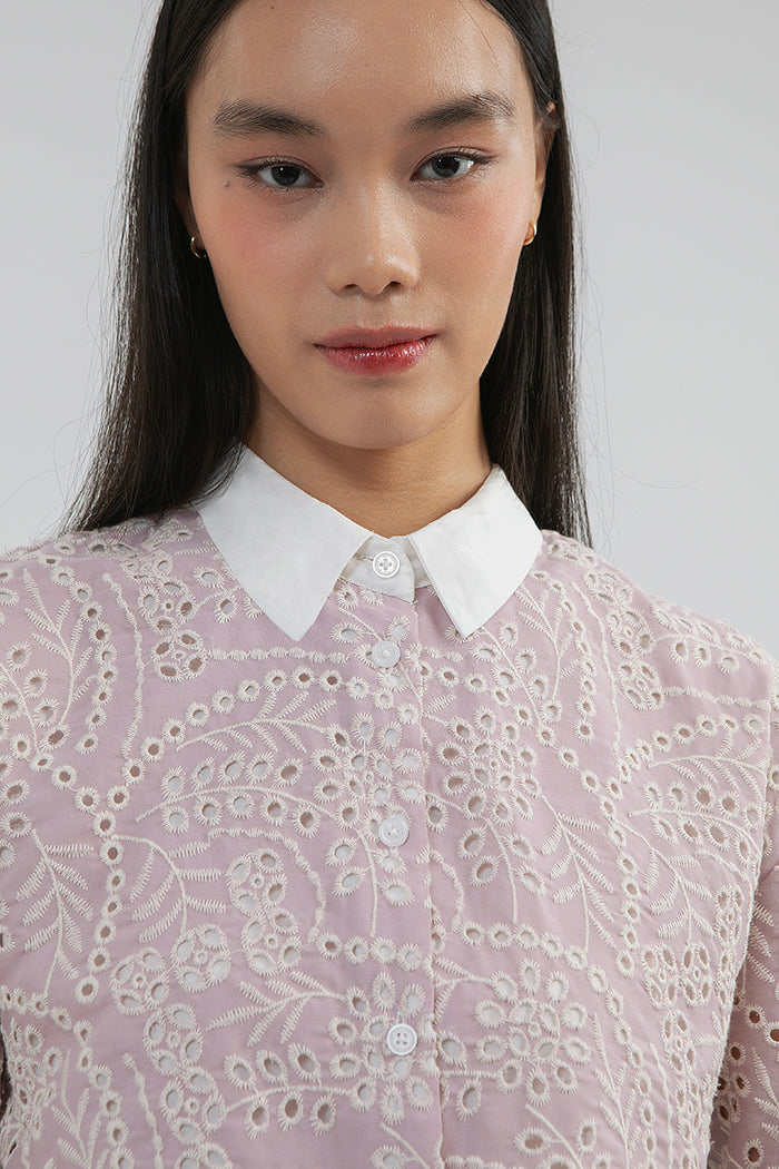 Pink Embroidered Badu