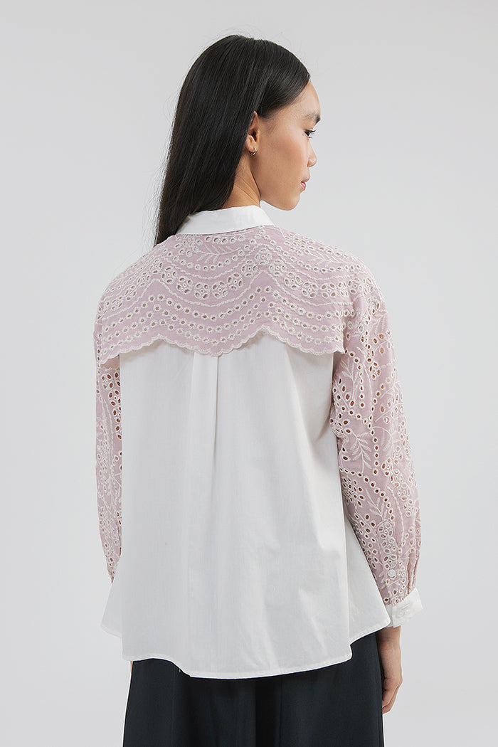 Pink Embroidered Badu