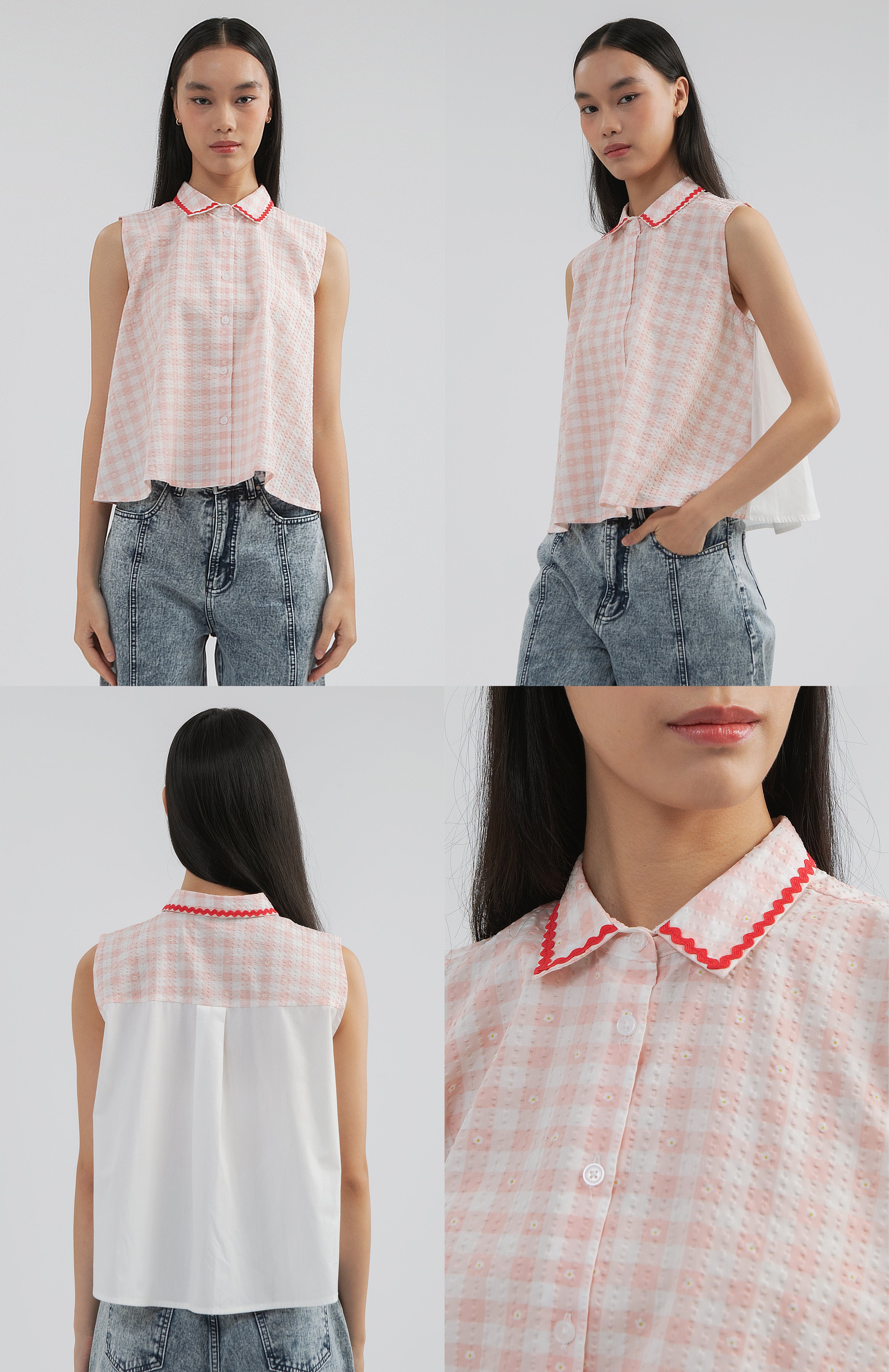 Pink Gingham Briello