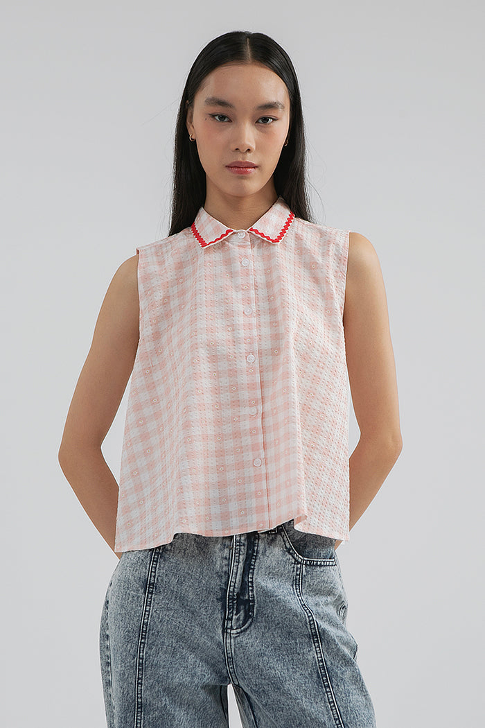 Pink Gingham Briello
