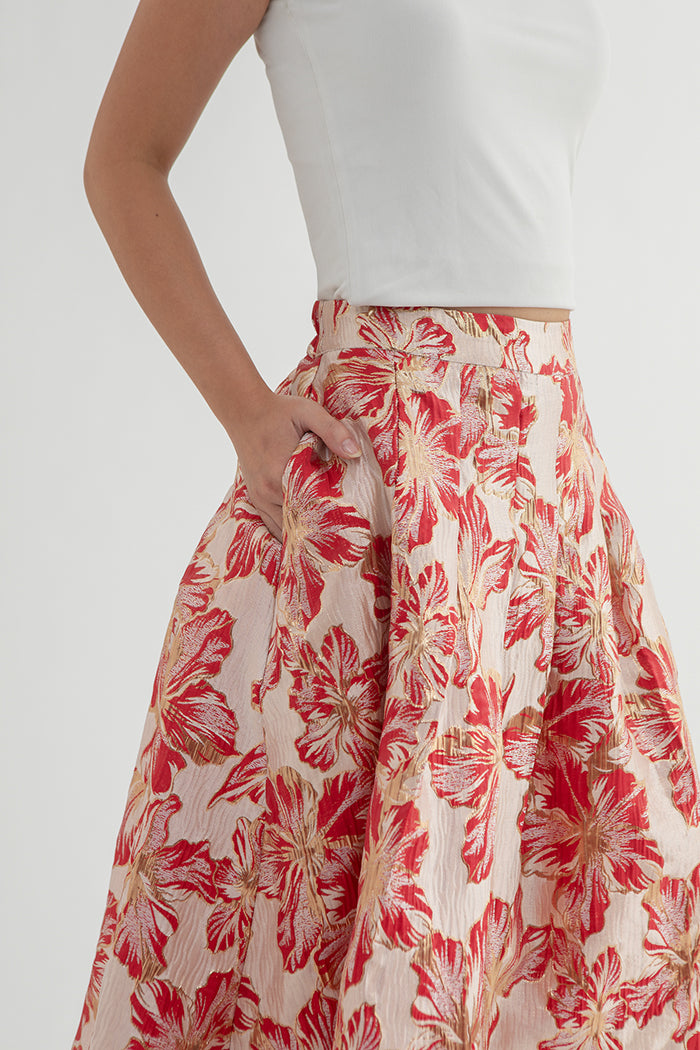 Red Floral Lira