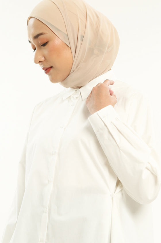 Syaline Hijab - Lucy Shirt Off-White