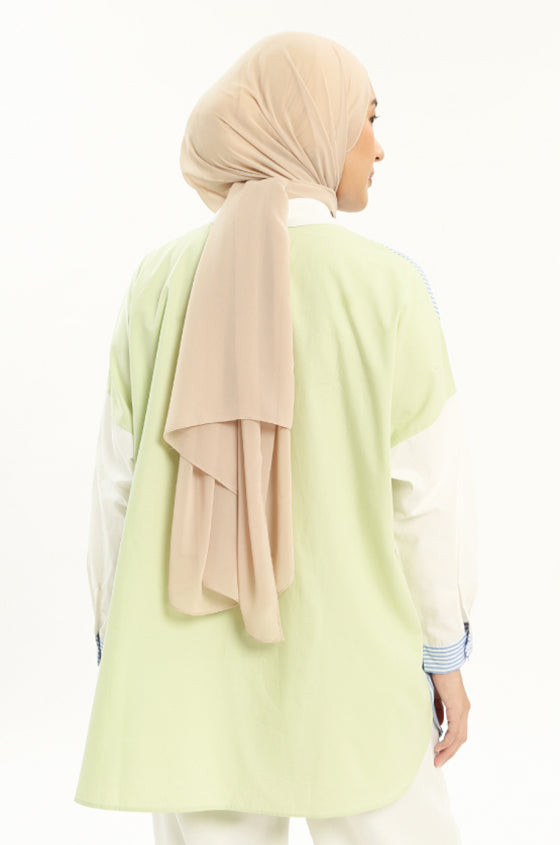 Syaline Hijab - Claire Shirt Green