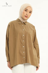 Syaline Hijab - Utari Shirt Khaki
