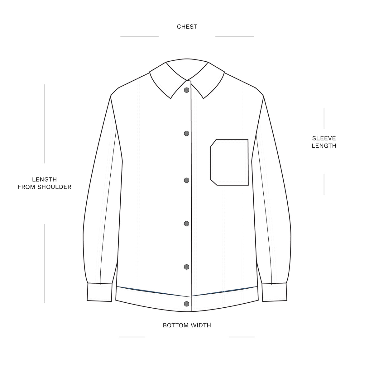 Product measurements — S/M