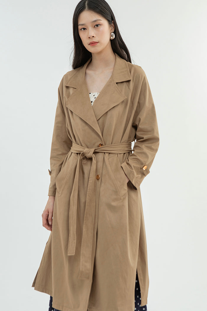Taupe Suede Tatin