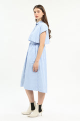 Defect Sale - Light Blue Striped Ashtina