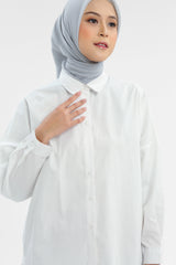 Syaline Hijab - Abby Shirt Off-White