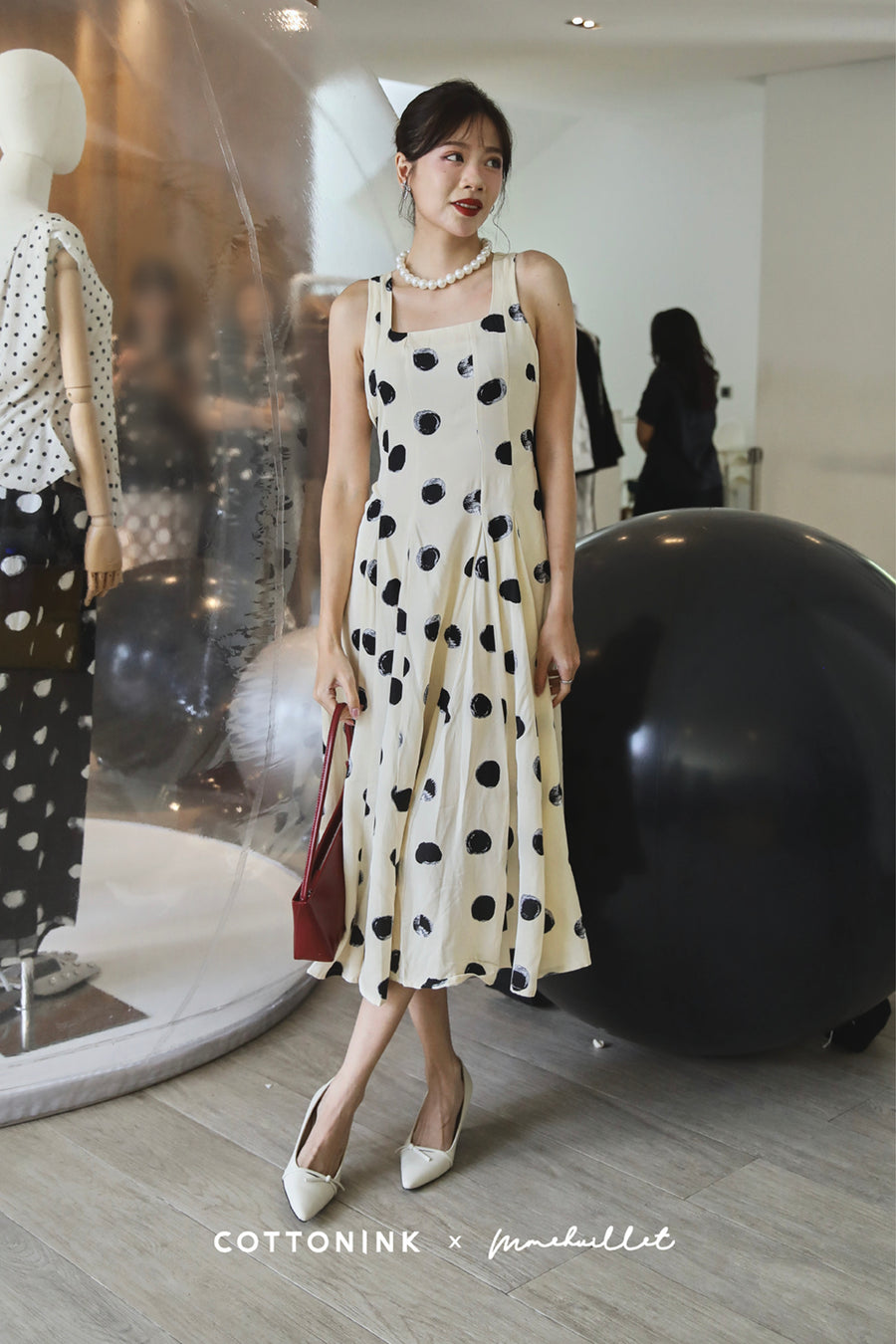 Cream Polka Joye