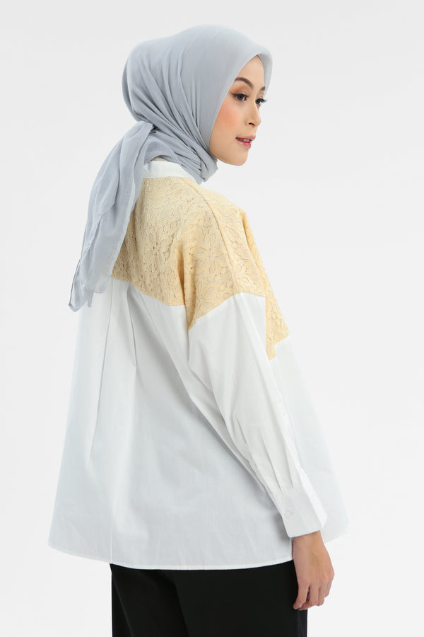 Syaline Hijab - Hannah Shirt Yellow