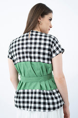 Green Gingham Mayle